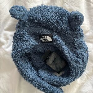 The North Face Kids Blue Fuzzy Bear Ear Hat